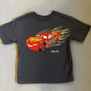 Kids Gray Disney T-Shirt with Lightning McQueen